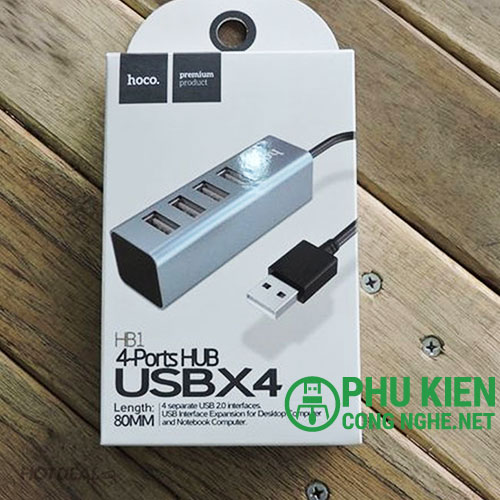 Hub 4 cổng USB 2.0 Hoco HB1 chính hãng