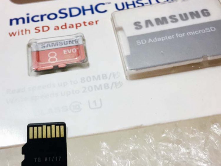 Thẻ nhớ Samsung 8gb Evo MicroSDHC chính hãng